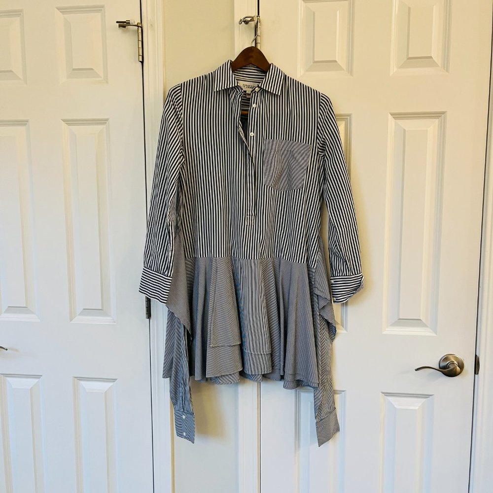 DEREK LAM 10 CROSBY Striped Shirt Dress - Picture 8 of 10